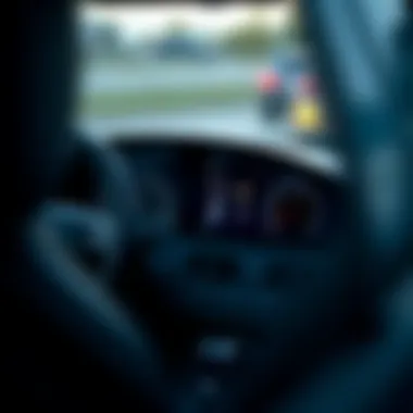 Interior dashboard showcasing the Saab's innovative design