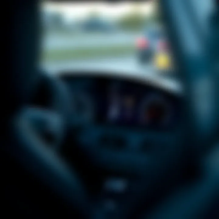 Interior dashboard showcasing the Saab's innovative design