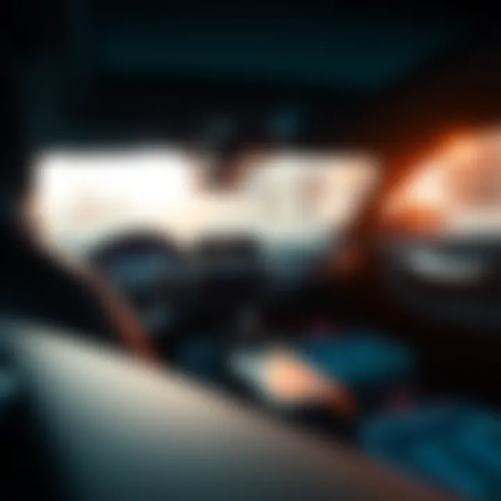 Interior layout of the 2017 BMW Sedan highlighting technology features