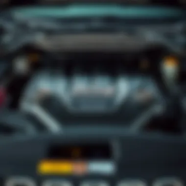 2017 Jeep Cherokee Four-Cylinder Engine Specifications Close-up of the four-cylinder engine in the 2017 Jeep Cherokee