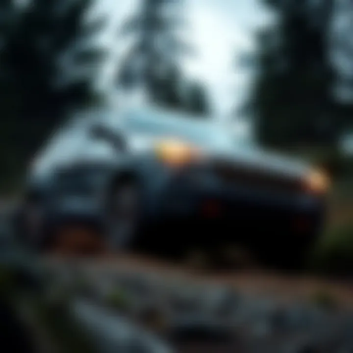 2017 Jeep Cherokee in motion demonstrating performance on rugged terrain