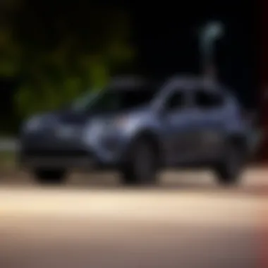 Sleek exterior design of the 2017 Toyota RAV4 SE