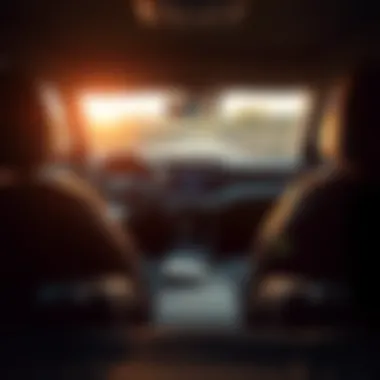 Interior view showcasing the spacious cabin of the 2017 Toyota RAV4 SE