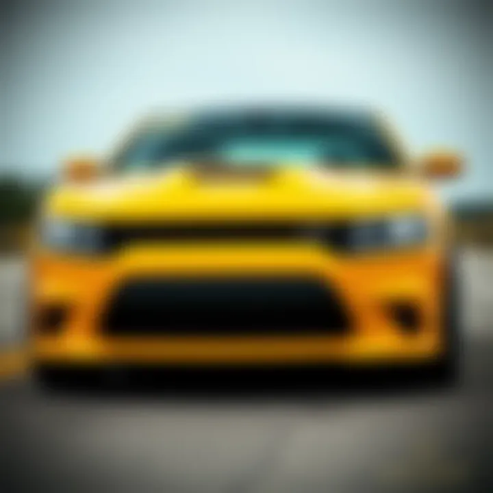 Front view of the 2019 Dodge Charger GT showcasing its aggressive styling