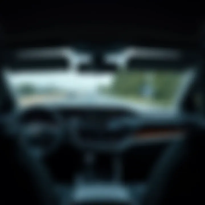 Technological Features in the 2019 Toyota Van Dashboard view of the 2019 Toyota Van highlighting advanced technology features