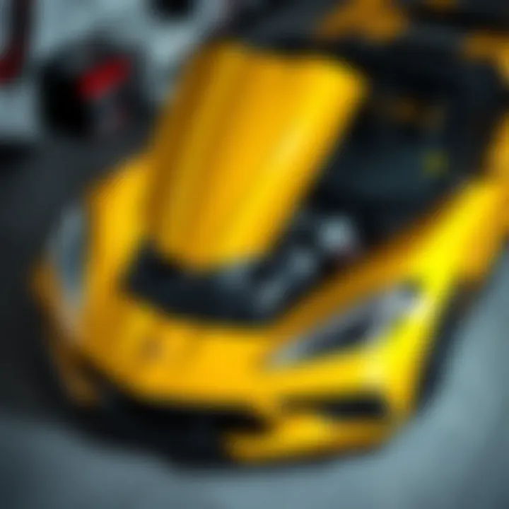 Powerful engine performance showcased in the 2021 Yellow Corvette