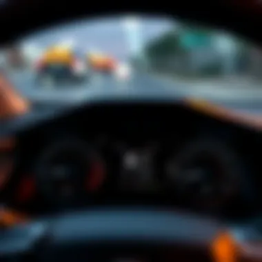 Dashboard displaying fuel efficiency metrics of the RAV4 Hybrid