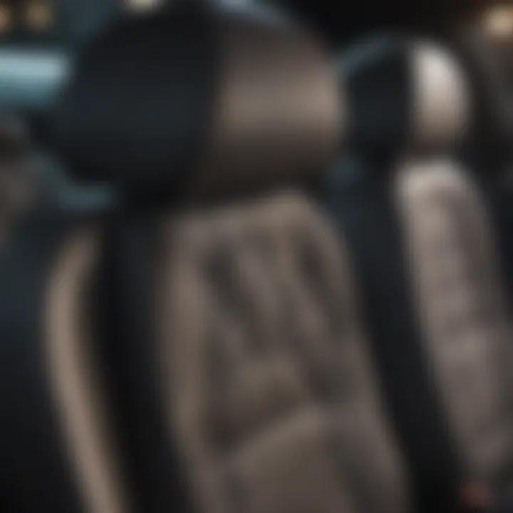 Detailed view of a clean and well-maintained car seat upholstery