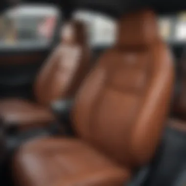 Upholstery Maintenance Strategies Maintenance tips displayed alongside car upholstery care products
