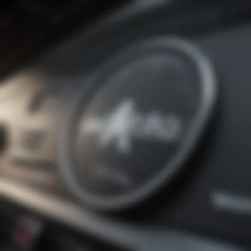 A close-up view of a VIN plate on a vehicle dashboard