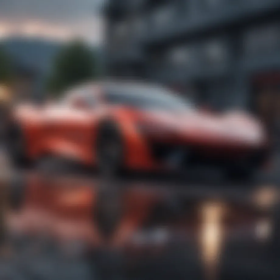 Sleek exterior design of a 2022 affordable sports car