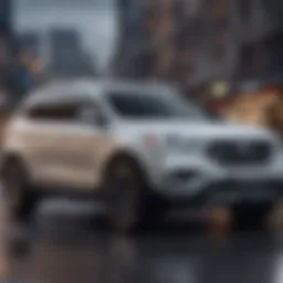Stylish SUV showcasing sleek design and features