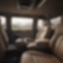 Luxurious interior of the Chevy Suburban Premium showcasing high-grade materials.
