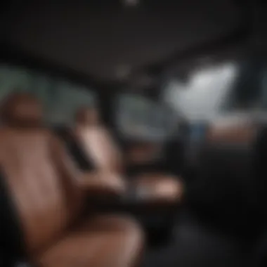 Luxurious Interior of the Kia Sorrento Interior layout of the Kia Sorrento with spacious seating