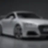 Sleek profile of the Audi TT Automatic showcasing its aerodynamic design