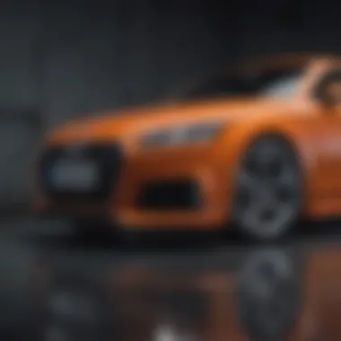 Safety Features of the Audi TT Automatic Close-up of safety features in the Audi TT Automatic emphasizing security technology