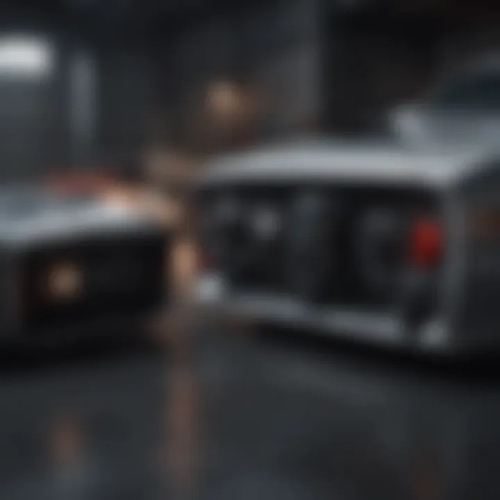 Comparison of different battery charger models with compressors