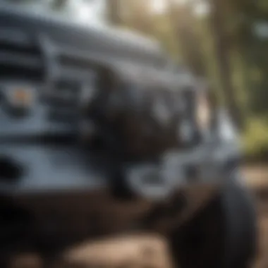 Powerful Winch for Off-Road Adventures Heavy-duty winch mounted on a rugged truck