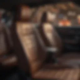 Luxurious leather car seats with a clean and polished finish