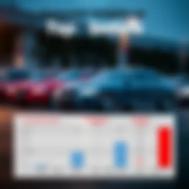 Comparison chart illustrating consumer ratings of various sport sedans