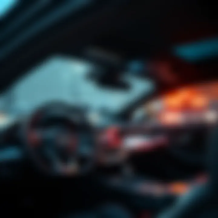 Interior view of a sport sedan highlighting cutting-edge technology features