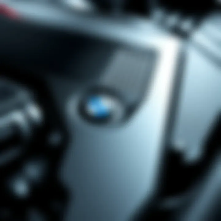 Hybrid Engine Technology of the BMW 440e Close-up of the BMW 440e's hybrid engine technology