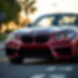 Striking Front Design of BMW M240i xDrive Convertible Front view showcasing the striking design of the BMW M240i xDrive Convertible