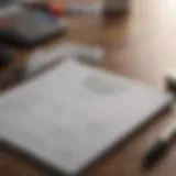 A vehicle registration form on a desk with a pen and a calculator.