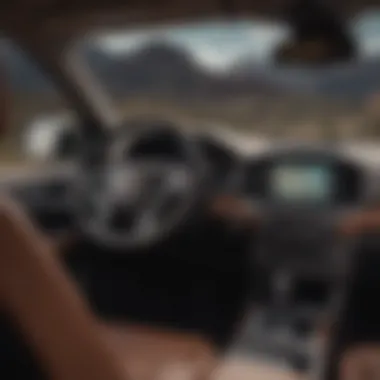 Interior showcasing advanced technology features in the 2016 Canyon SLT