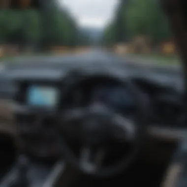 Dashboard of the Subaru Outback featuring modern technology