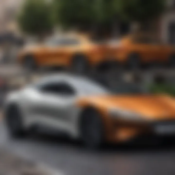Infographic comparing different electric vehicle models
