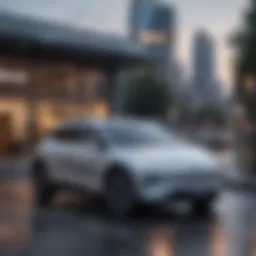 An affordable electric vehicle showcasing modern design