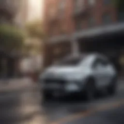 Exterior view of the Chevrolet EV SUV showcasing its sleek lines