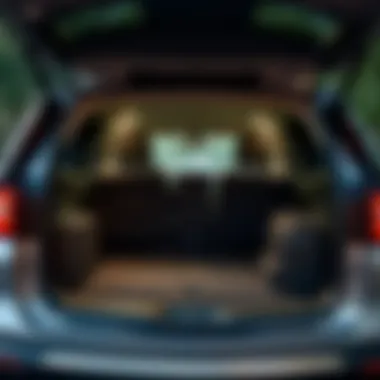 Rear view of Chevrolet Traverse demonstrating spacious cargo area