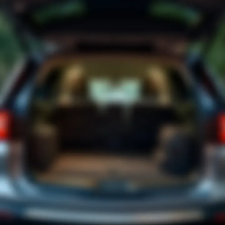 Rear view of Chevrolet Traverse demonstrating spacious cargo area