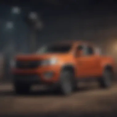 Safety Test of Chevy Colorado Safety mechanisms in the Chevy Colorado during a test