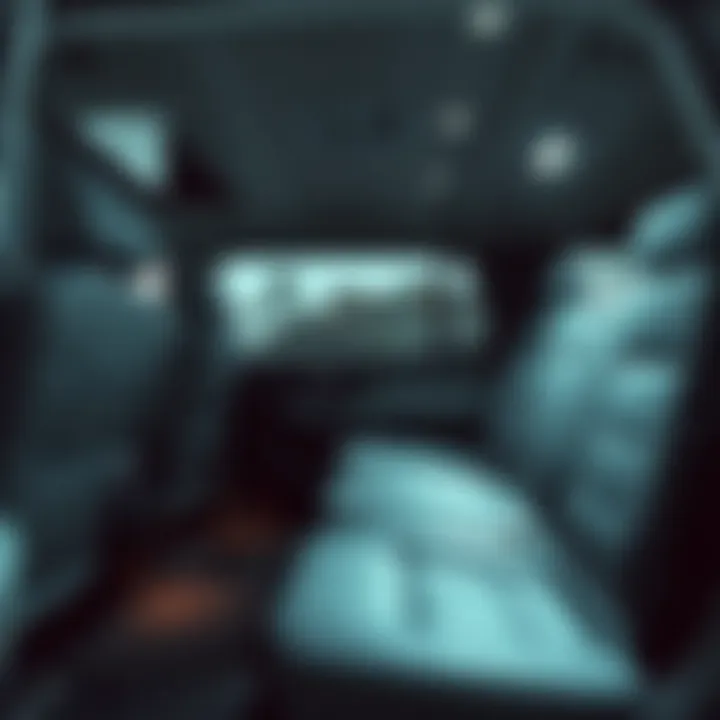 Spacious interior of Chevy Suburban with seating