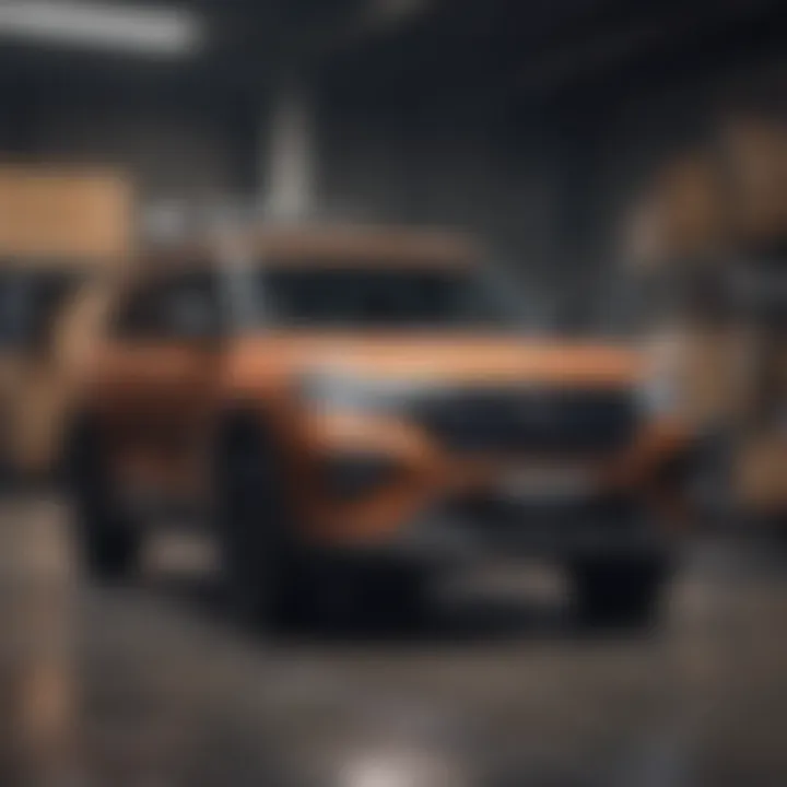 User loading luggage into a compact SUV