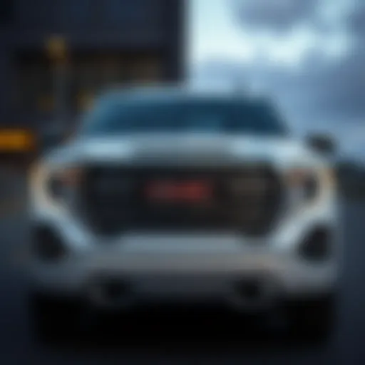 Front view of the 2018 GMC Sierra eAssist showcasing its design