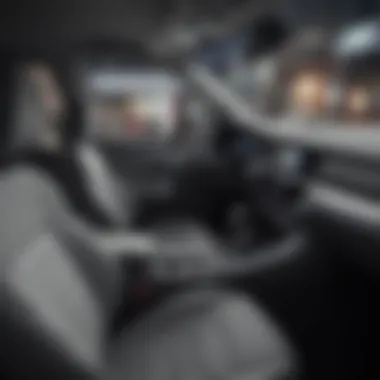 Modern Interior Features of the 2021 Silver Volkswagen Jetta Interior of the 2021 Silver Jetta highlighting modern features and technology