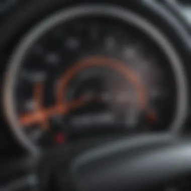 Performance Metrics of the 2016 Jaguar F-Type Performance metrics dashboard of the 2016 Jaguar F-Type during driving