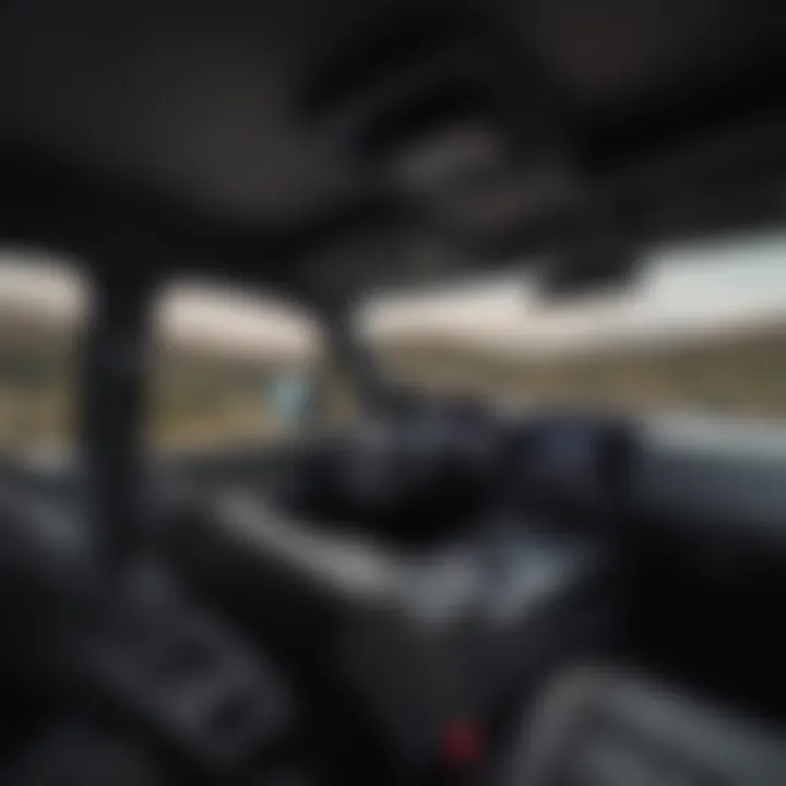 Interior features of the Mark LT truck highlighting comfort and technology