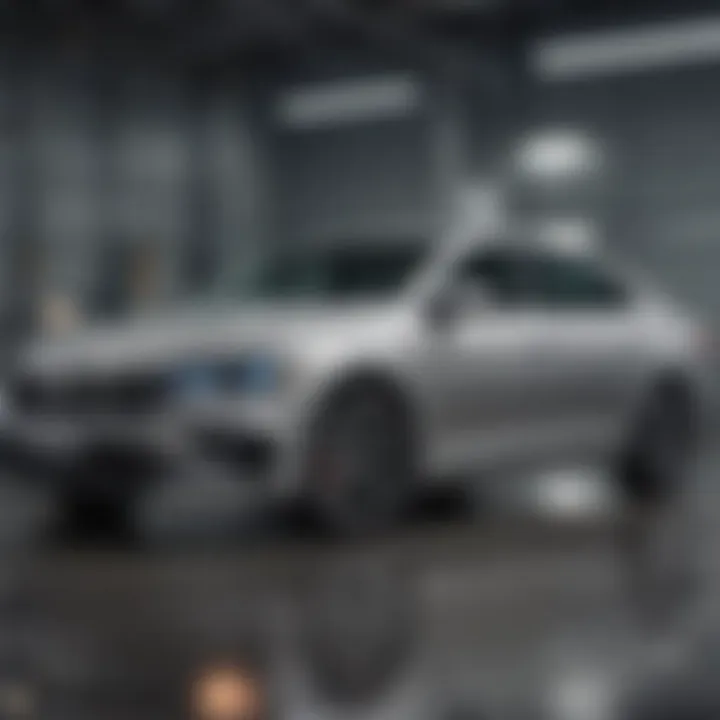 Safety features of the 2021 Silver Jetta presented during a crash test