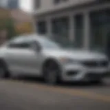Sleek exterior of the 2021 Silver Volkswagen Jetta showcasing its aerodynamic design