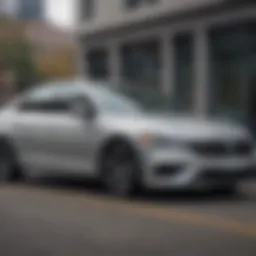 Sleek exterior of the 2021 Silver Volkswagen Jetta showcasing its aerodynamic design