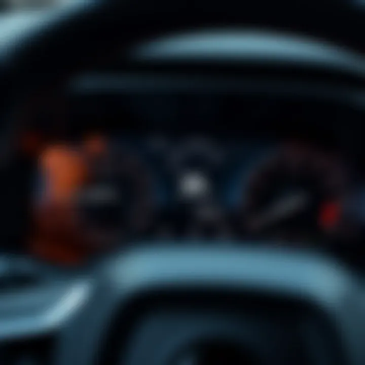 Fuel Economy Metrics on Dashboard Volvo XC90 T6 dashboard displaying fuel economy metrics