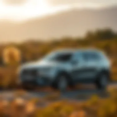 Volvo XC90 T6 in Nature Volvo XC90 T6 parked in a scenic landscape