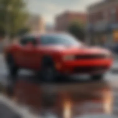 Performance Dynamics of the 2015 Dodge Challenger 2015 Dodge Challenger in action, emphasizing its powerful performance on the road.