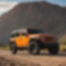 Exterior view showcasing the rugged design of the 2018 Jeep Wrangler Sahara