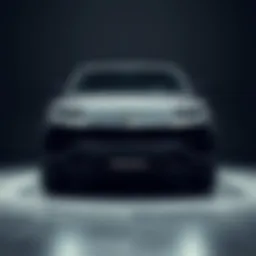 Front view of the 2017 Lamborghini Urus showcasing its aggressive stance